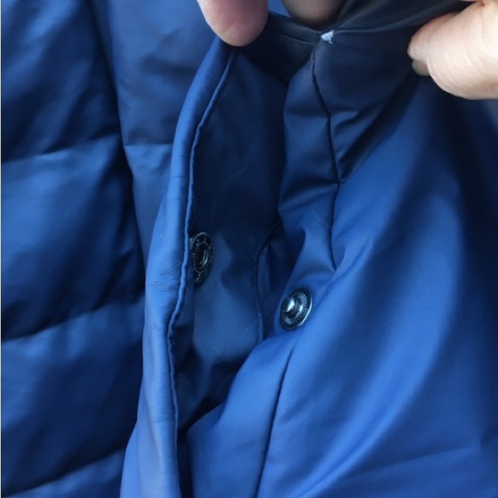 RAINS Mens Trekker Puffer Waterproof Jacket Full Zip Dark Blue Size M/L  EUC - Picture 6 of 10